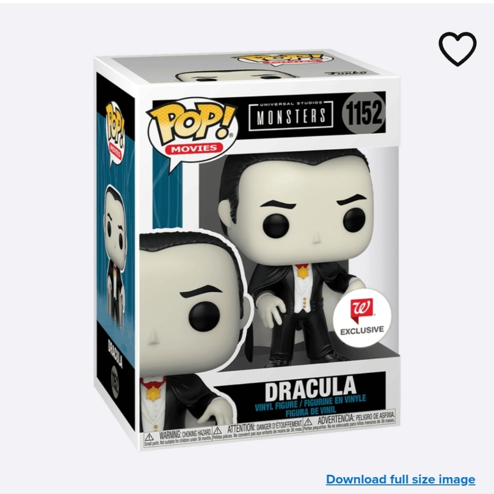 Funko Pop! Movies Dracula Vinyl Figure exclusive Collectiable new in box